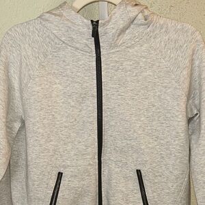 DSG White and Grey with Black Accents Full Zip Hoodie